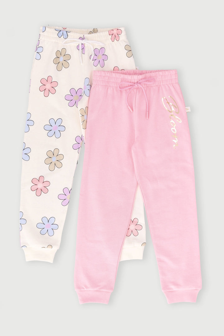Pre-Girls 2 Pack Bloom Jogger - Pink