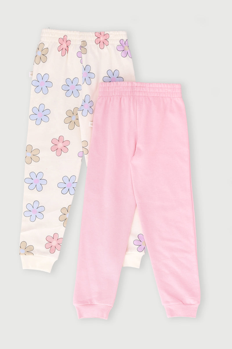 Pre-Girls 2 Pack Bloom Jogger - Pink