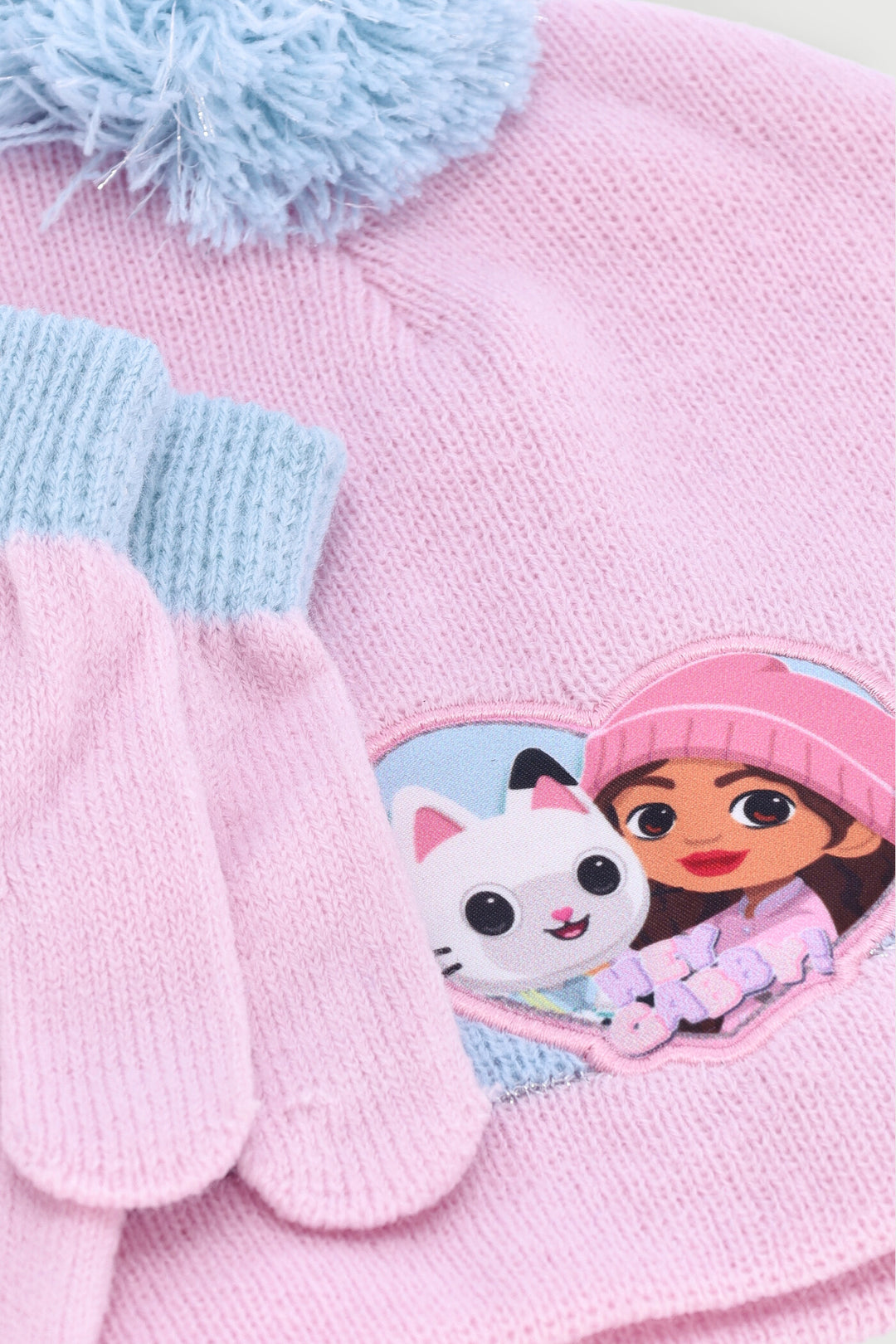 Gabby's Dollhuose Beanie And Glove Set - Pink