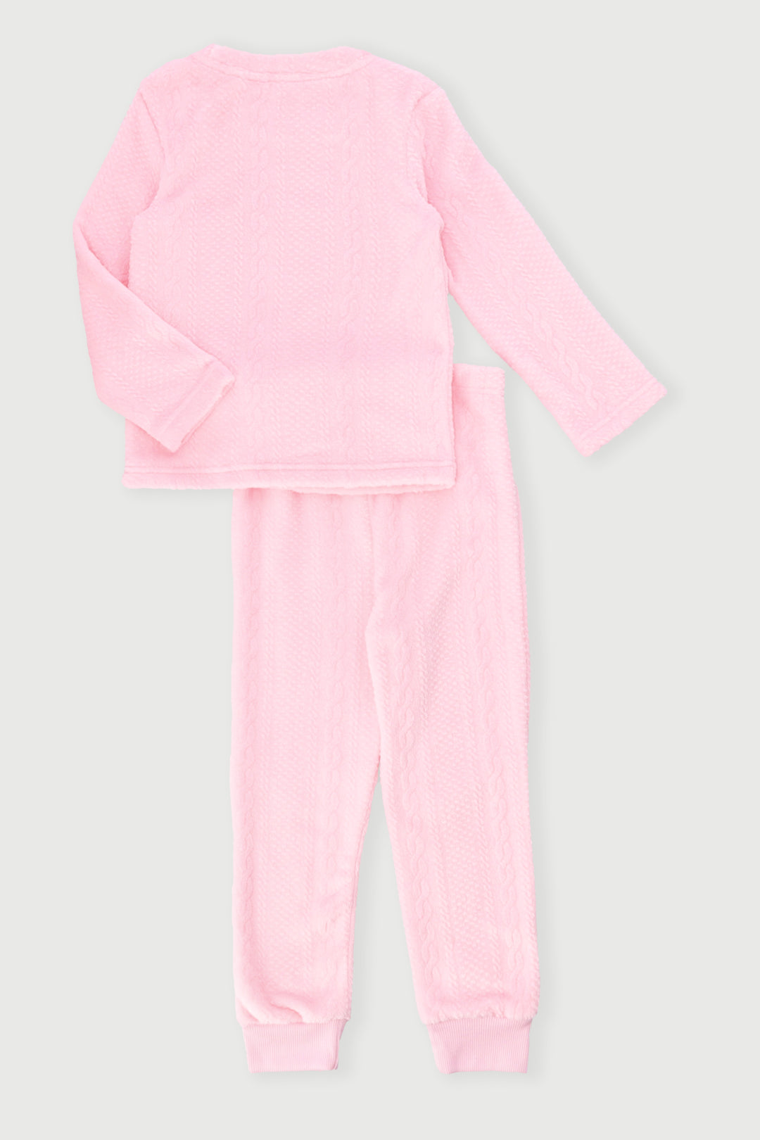 Pre-Girls Ballerina Embossed Sleep Set - Pink
