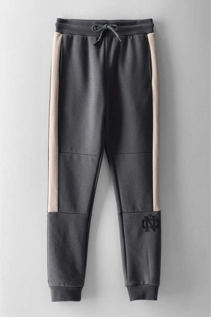 Boys Colour Block Jogger - Charcoal/Green