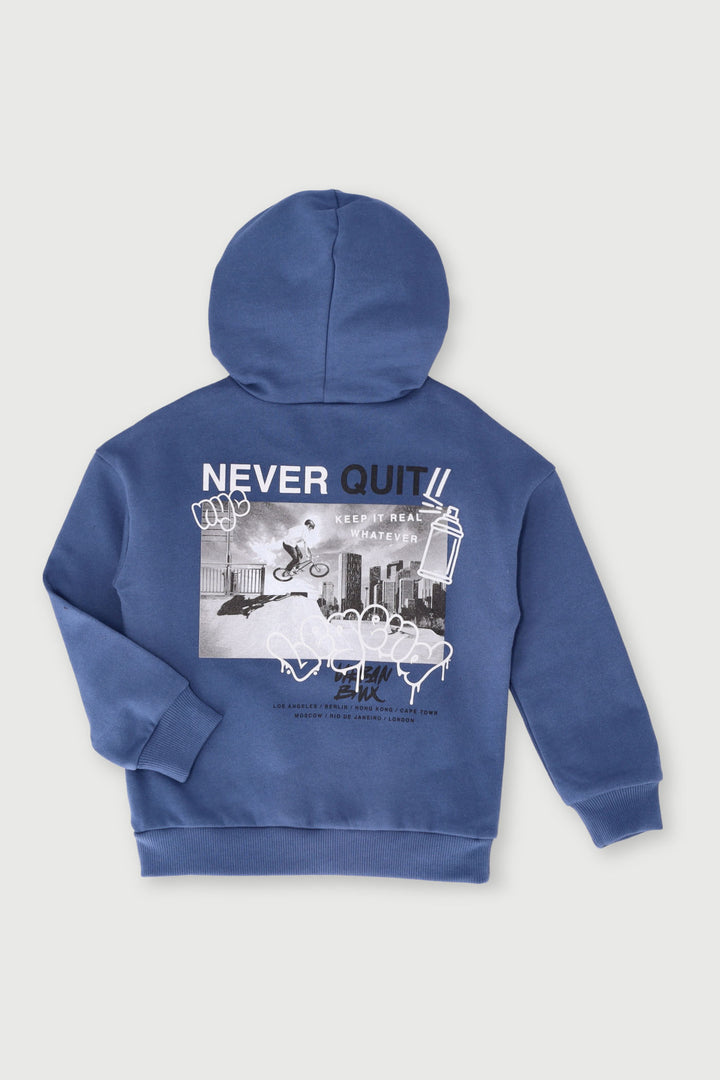 Pre-Boys BMX Kanga Pocket Hoody - Blue