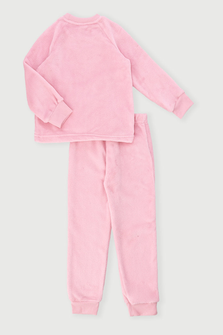 Pre-Girls 3D Bunny Ears Sleep Set - Pink