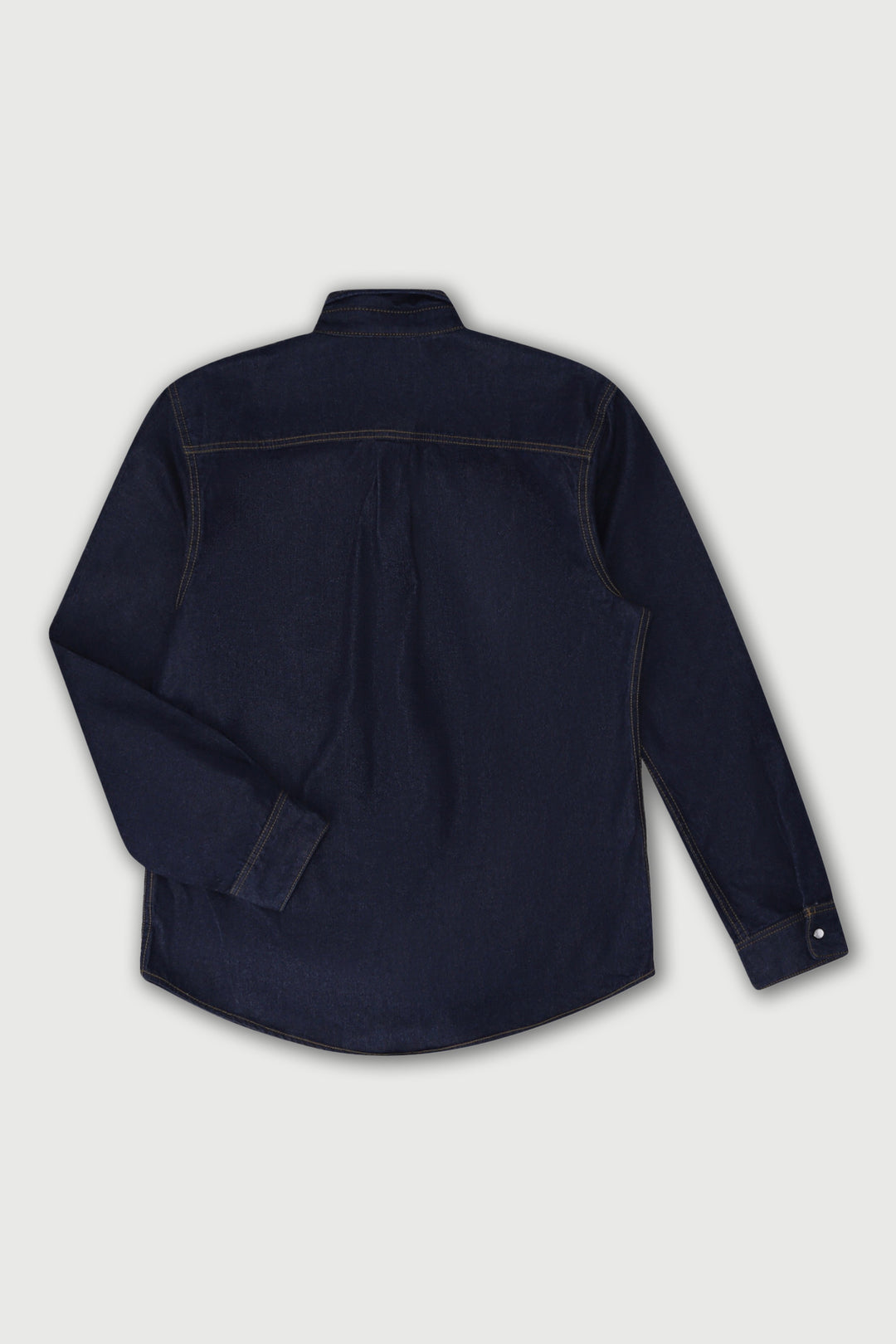 Lazy Denim Long Sleeve Shirt - Dark Indigo