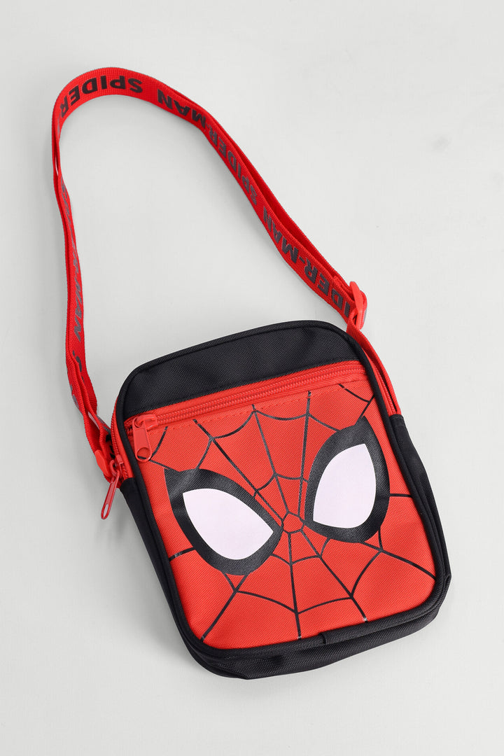 Pre-Boys Spidey Eyes Crossbody Bag - Red