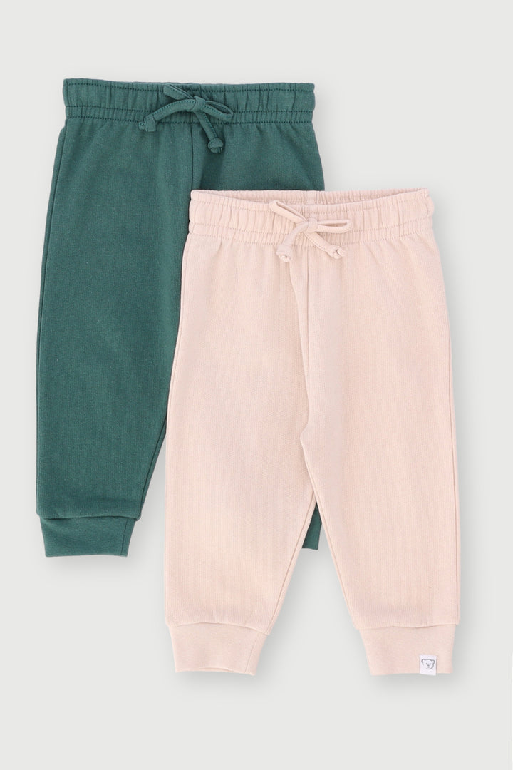 Baby Boys 2 Pack Novelty Jogger - Forest Green