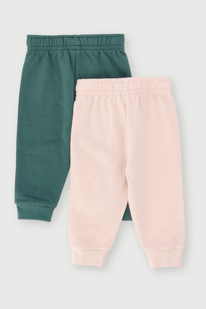 Baby Boys 2 Pack Novelty Jogger - Forest Green