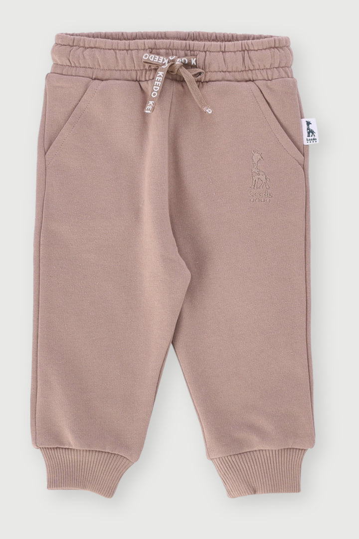 Keedo Baby Boys Core Fleece Jogger - Taupe