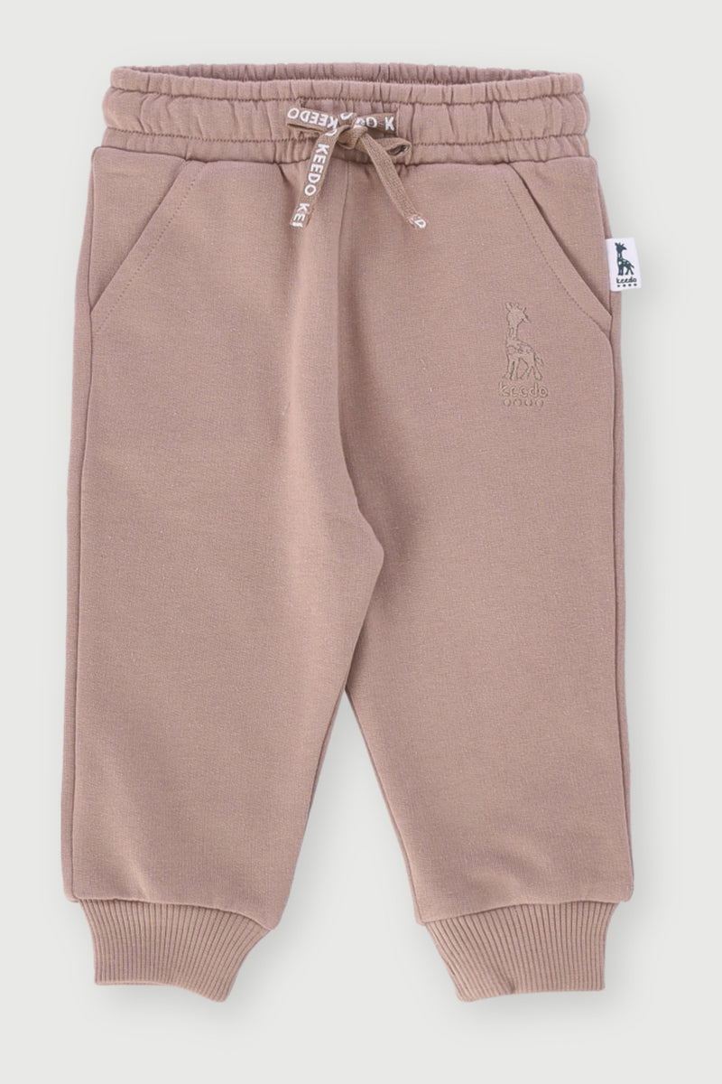 Keedo Baby Boys Core Fleece Jogger - Taupe