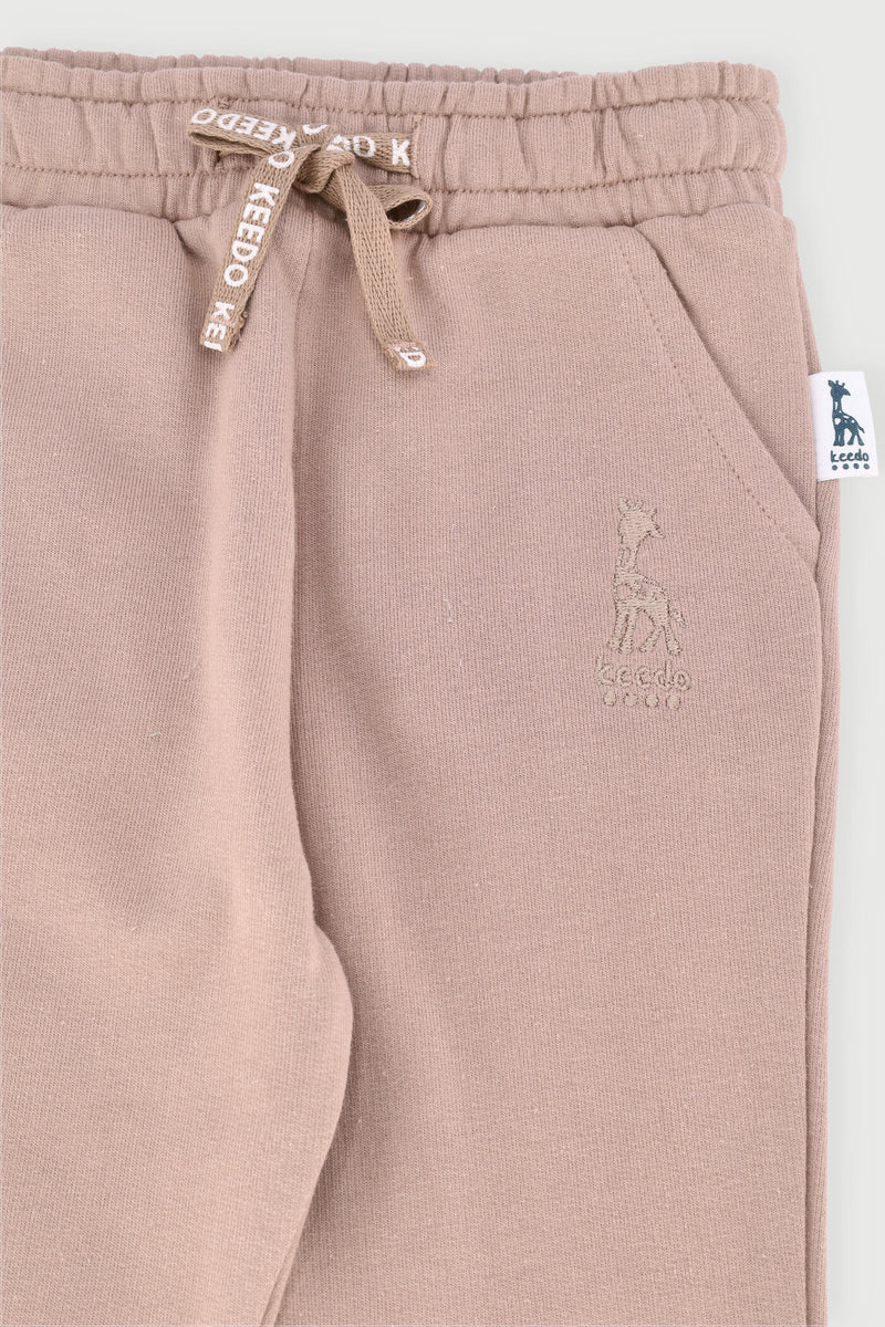 Keedo Baby Boys Core Fleece Jogger - Taupe