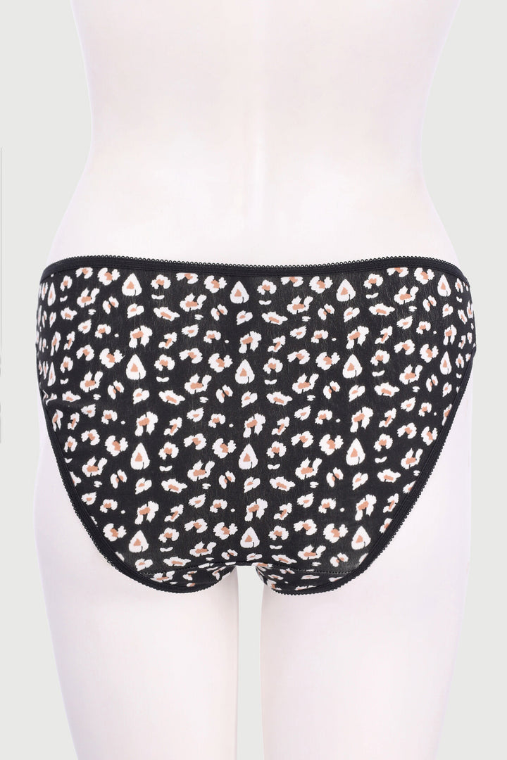 5 Pack Cheetah Cotton Bikini Panty