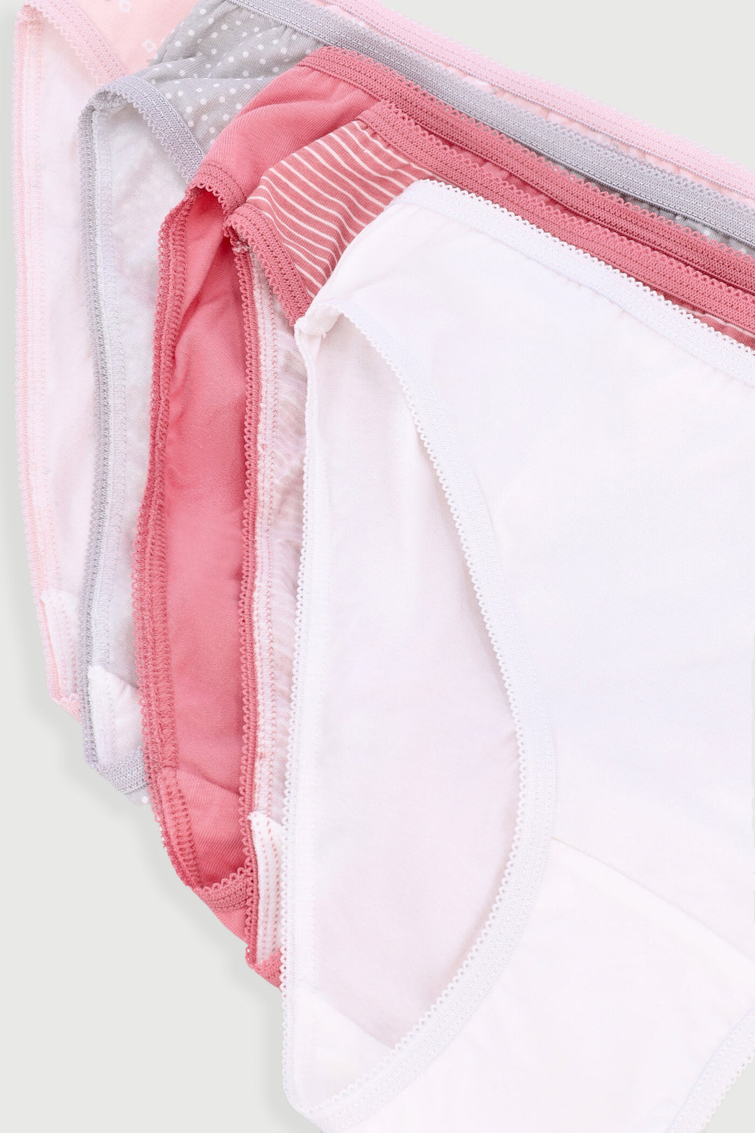 5 Pack Disty Pink Cotton Bikini Panty