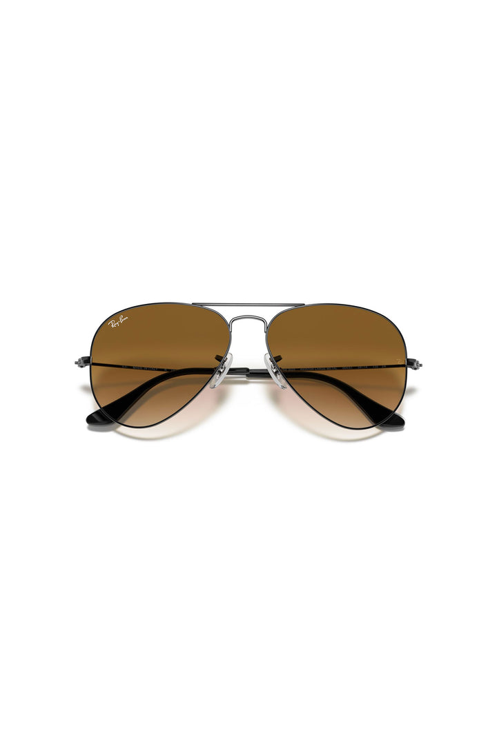 Aviator Gradient Sunglasses - Yellow/Gunmetal Grey