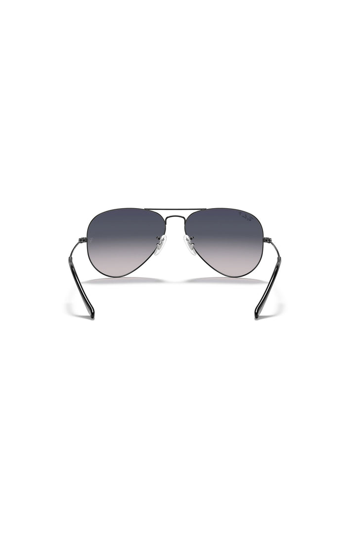 Aviator Gradient Lens Sunglasses - Blue/Gunmetal Grey