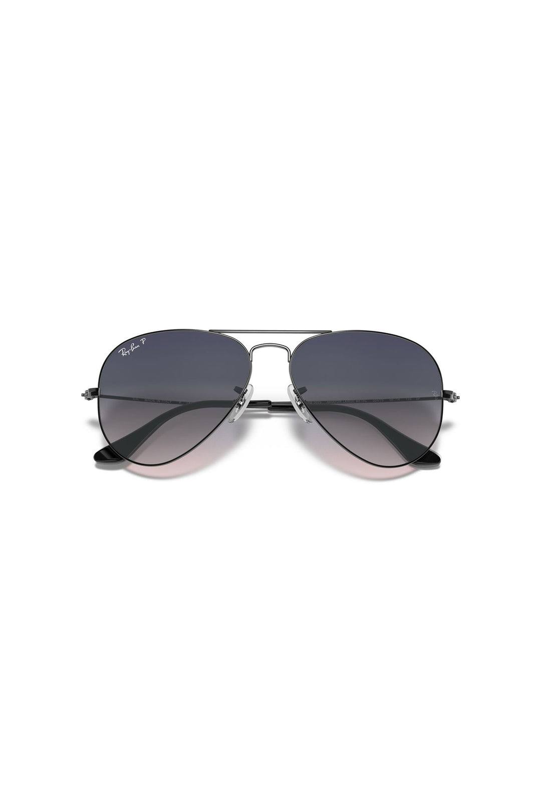 Aviator Gradient Lens Sunglasses - Blue/Gunmetal Grey