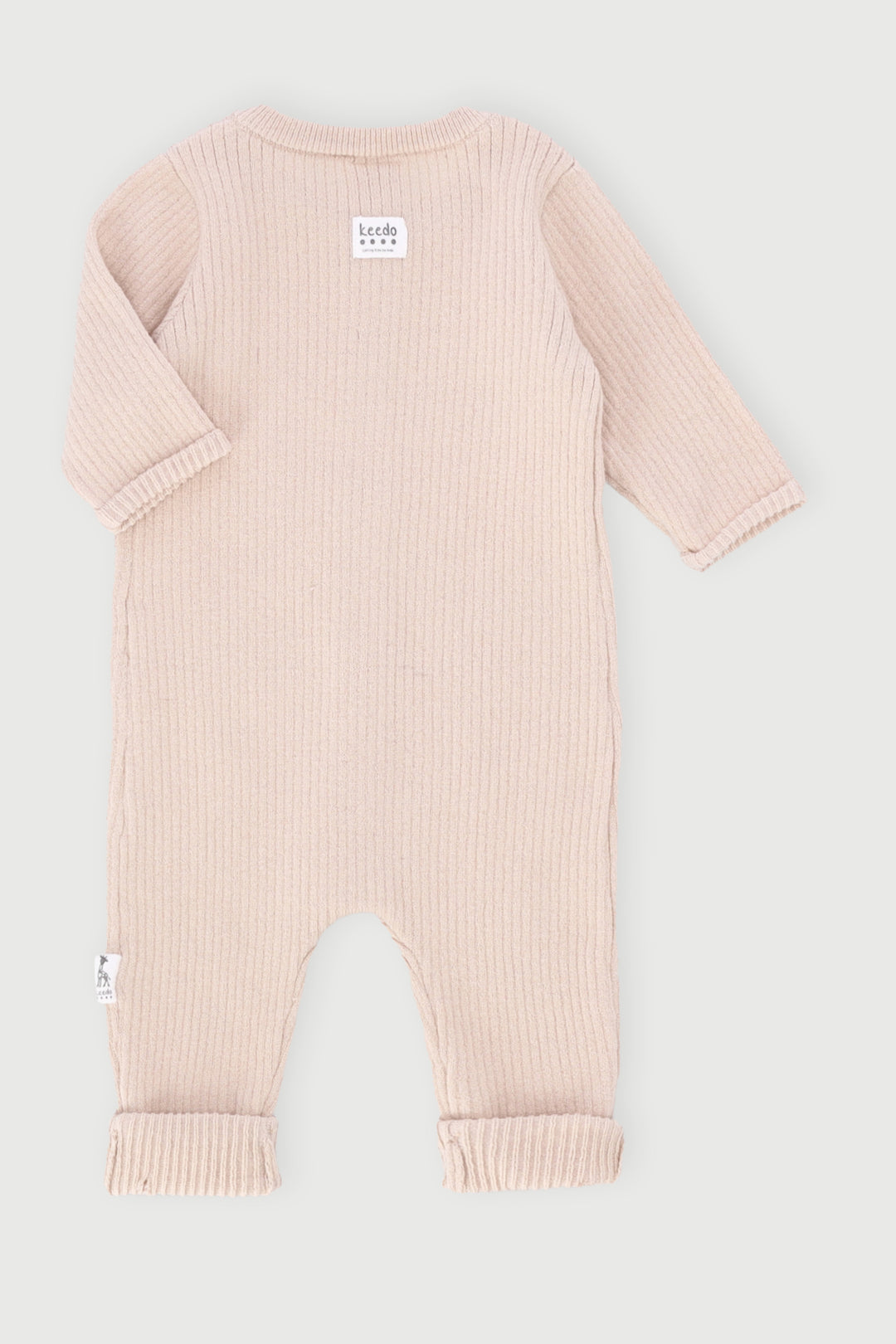 Keedo Baby Girls Knit Sleepsuit - Beige