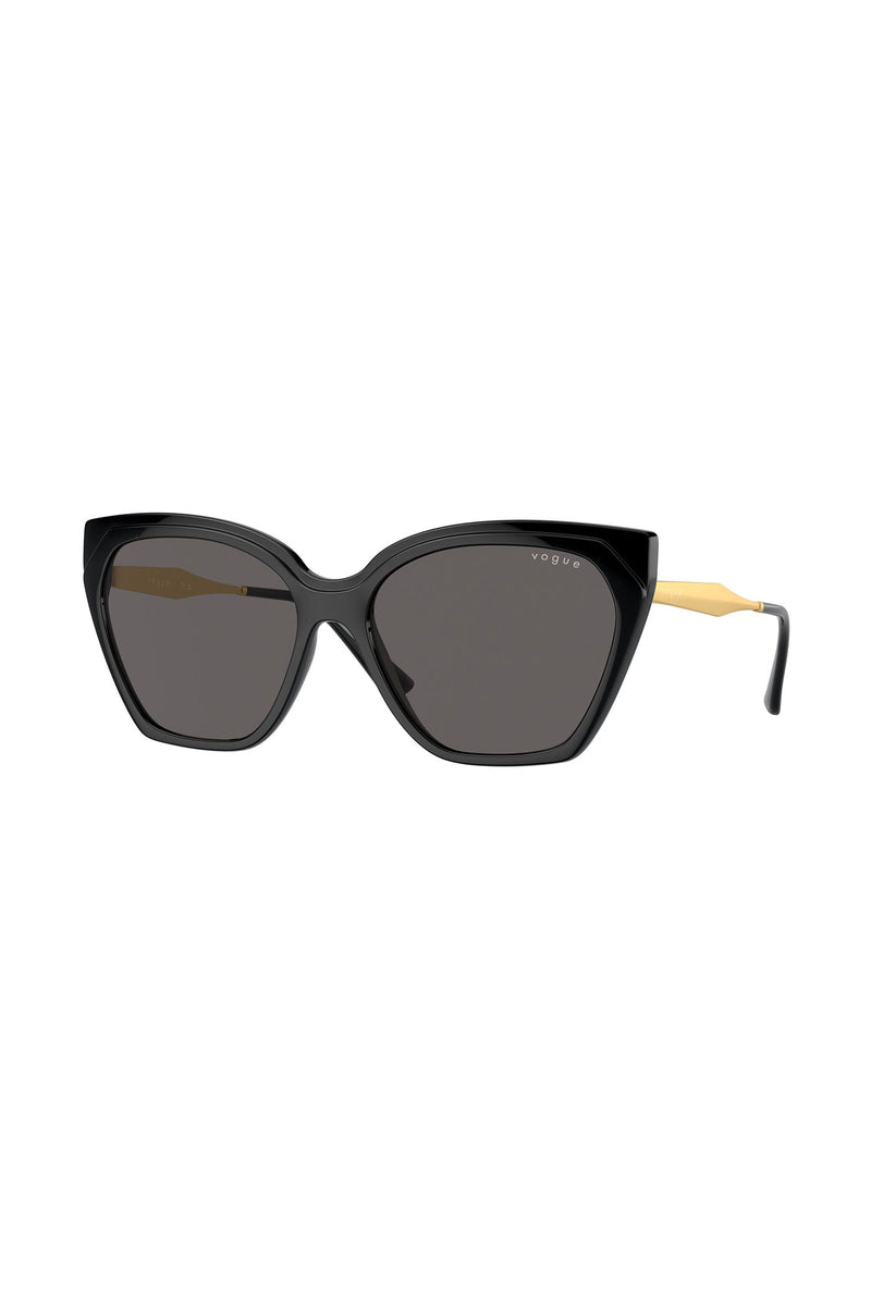 Solid Cat Eye Sunglasses - Black