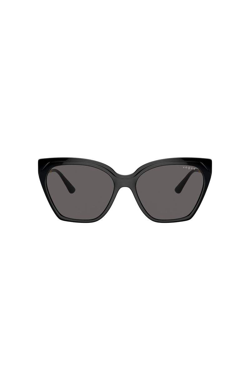 Solid Cat Eye Sunglasses - Black