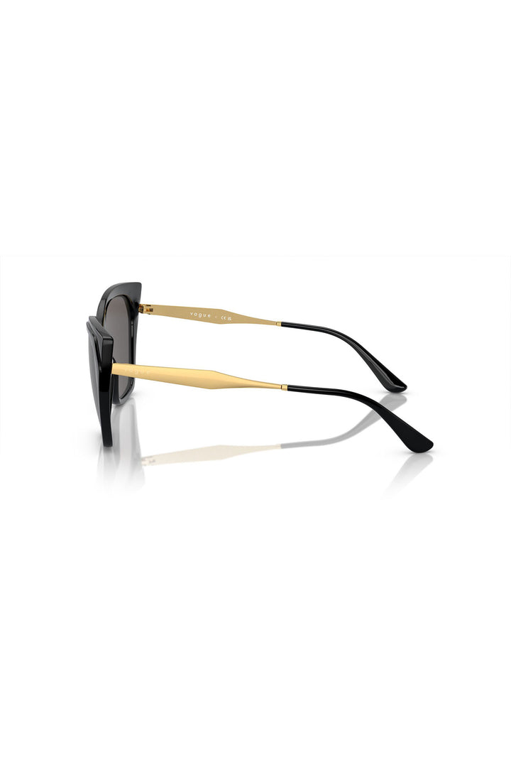 Solid Cat Eye Sunglasses - Black