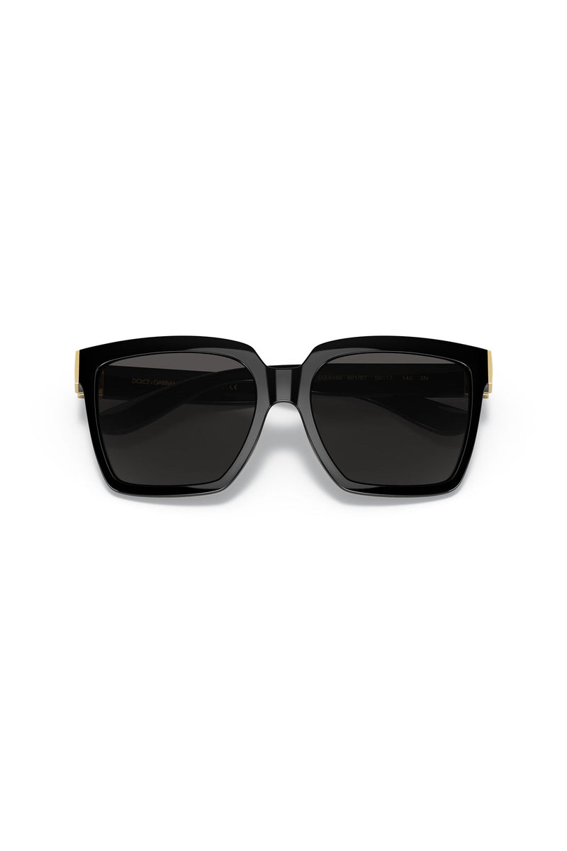 Square Frame Sunglasses - Black