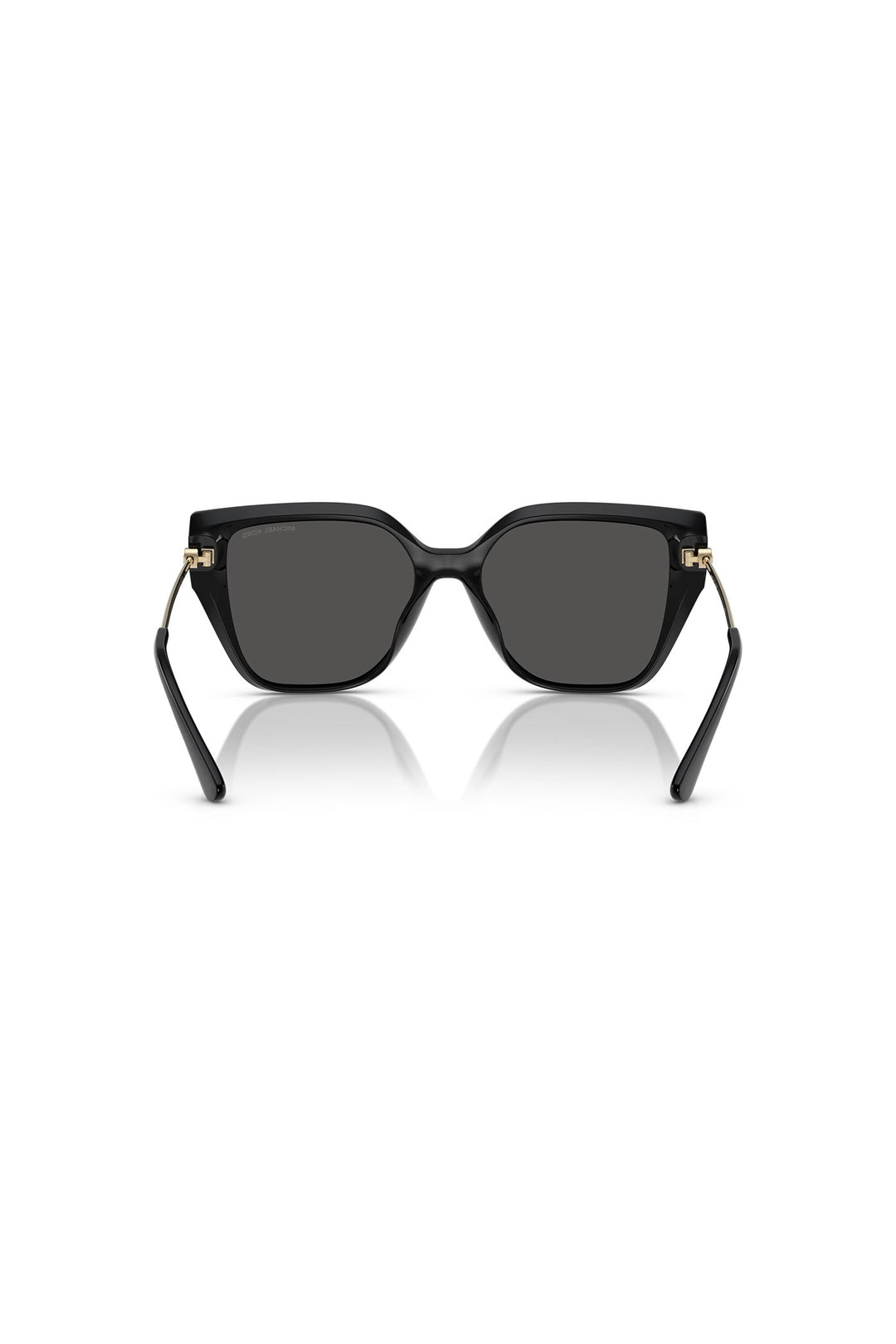 Square Frame Gold Detail Sunglasses - Black
