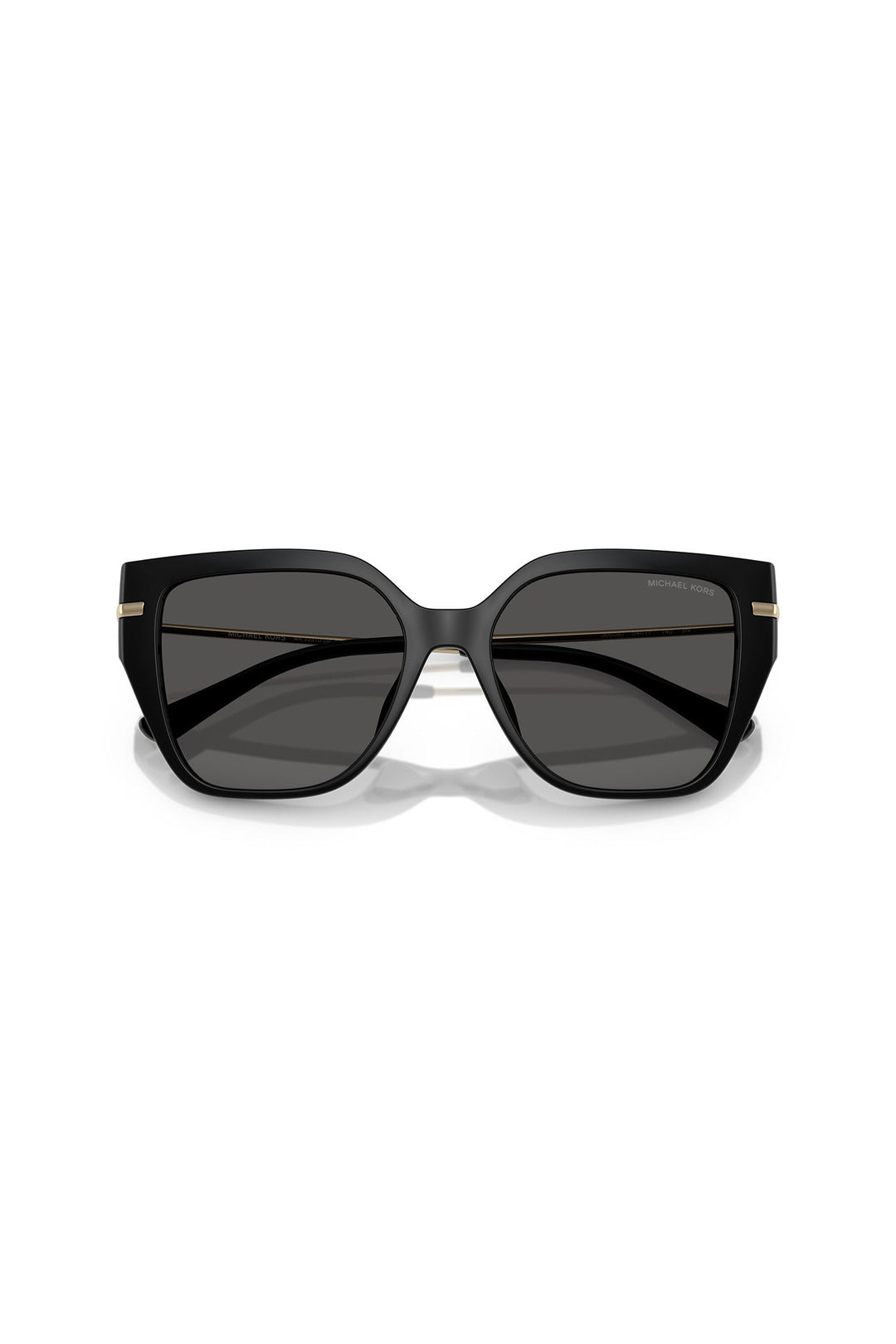 Square Frame Gold Detail Sunglasses - Black