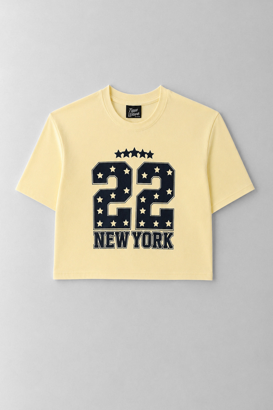 Girls Boxy Ny 22 Tee - Pastel Yellow