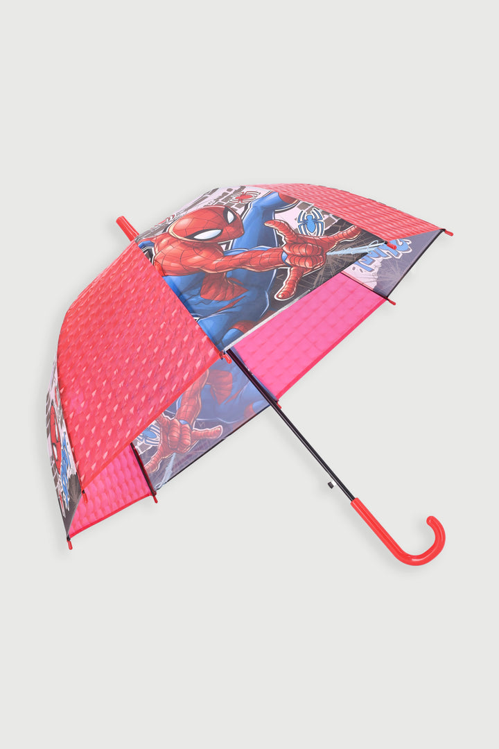 Pre-Boys Spiderman Umbrella - Red/Black