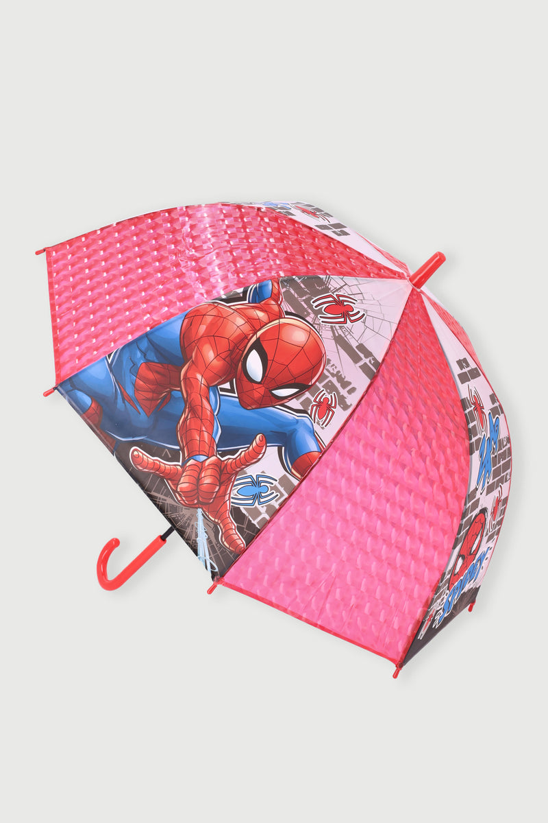Pre-Boys Spiderman Umbrella - Red/Black