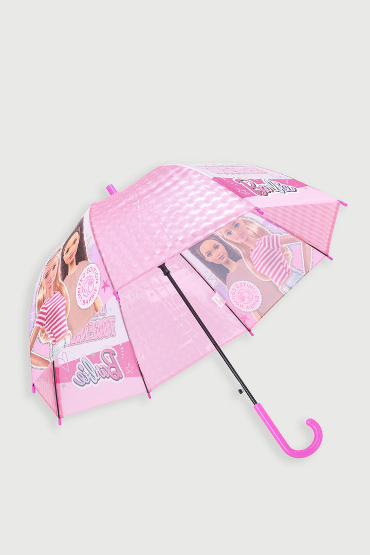 Pre-Girls Barbie Umbrella - Pink