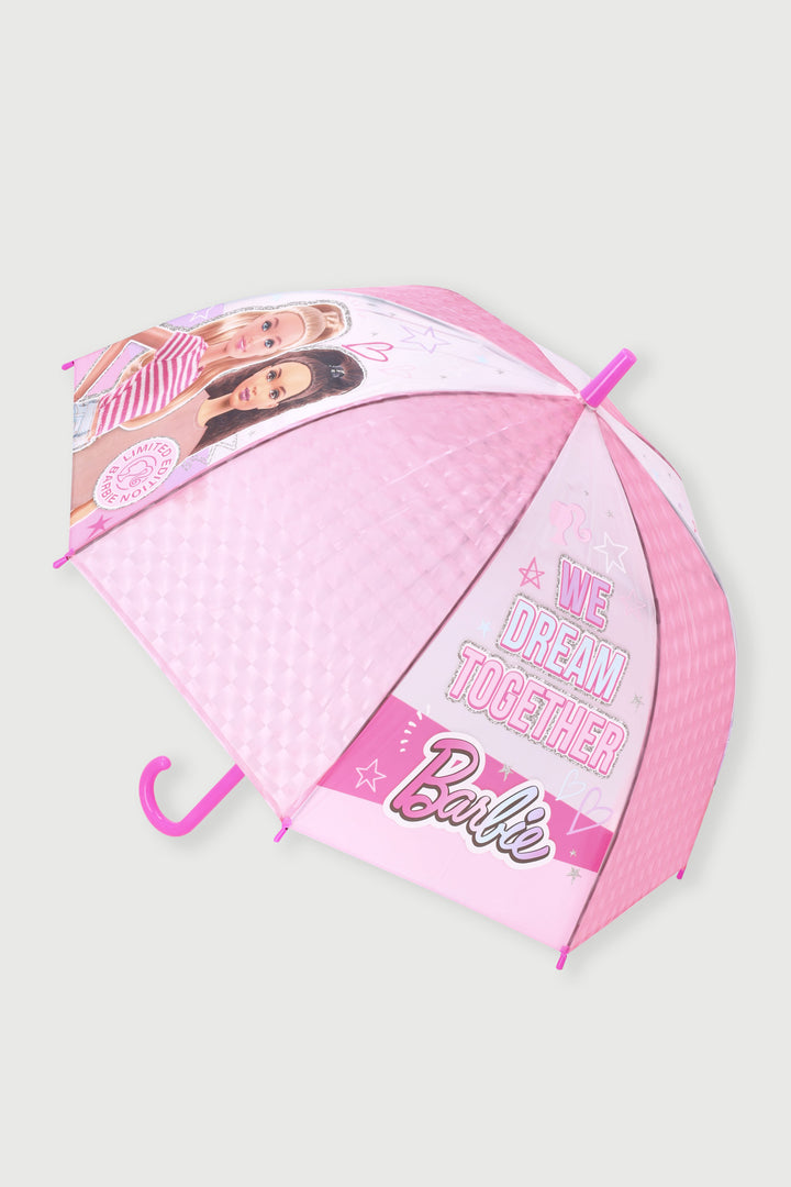 Pre-Girls Barbie Umbrella - Pink
