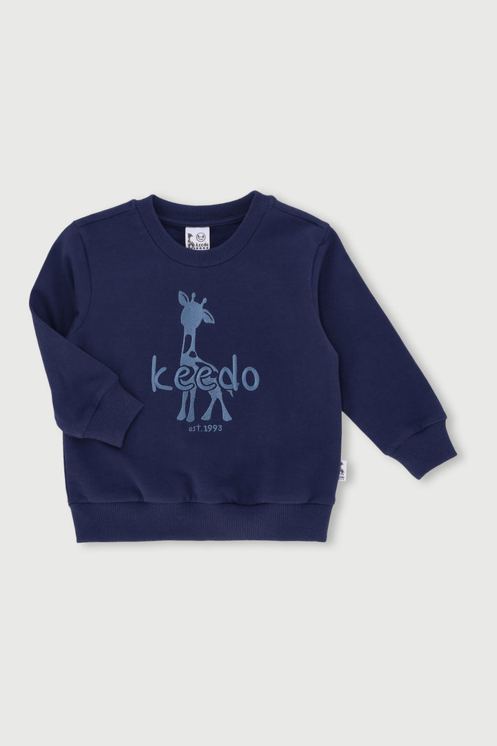 Keedo Boys Core Fleece Sweater - Navy