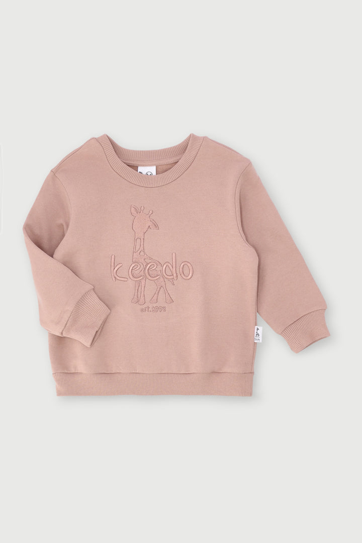 Keedo Boys Core Fleece Sweater - Taupe
