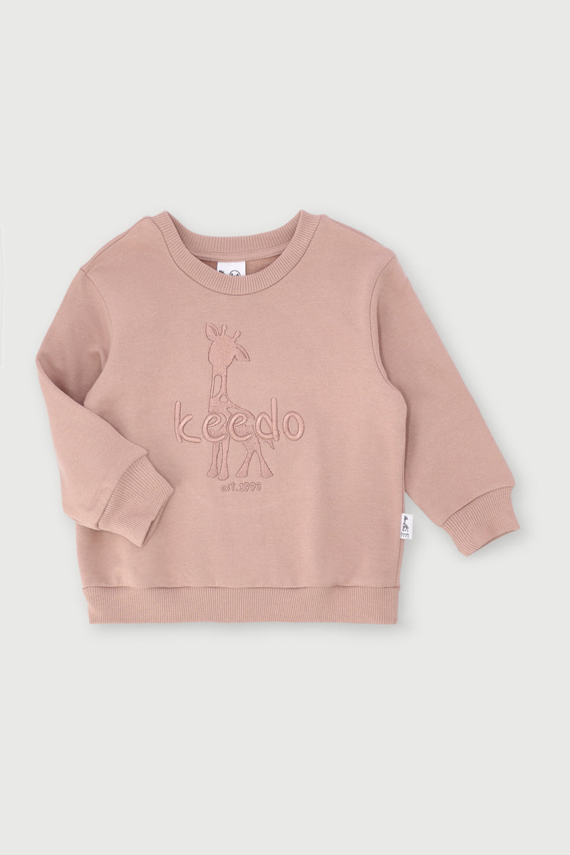 Keedo Boys Core Fleece Sweater - Taupe
