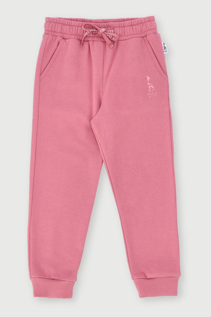Keedo Girls Core Fleece Jogger - Dusty Pink