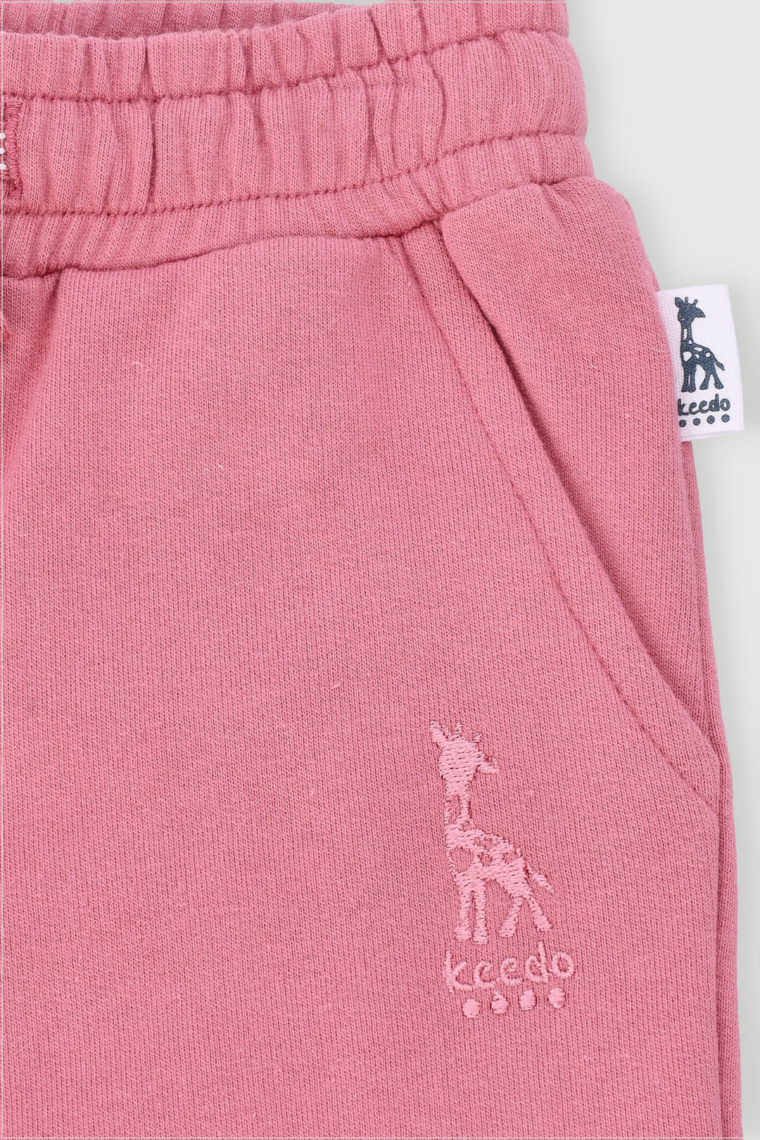 Keedo Girls Core Fleece Jogger - Dusty Pink