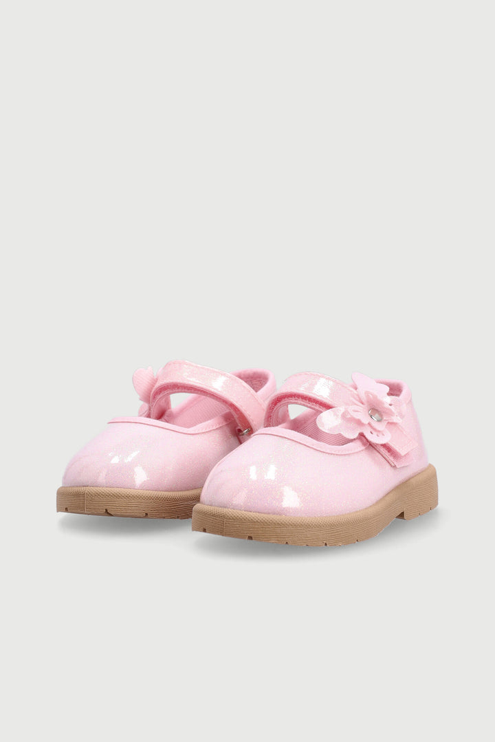 Pre-Girls Glitter Comfort Pump - Pink