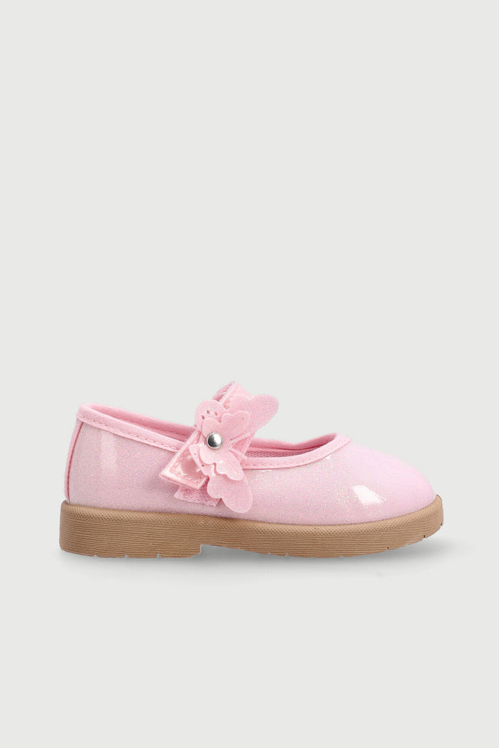 Pre-Girls Glitter Comfort Pump - Pink