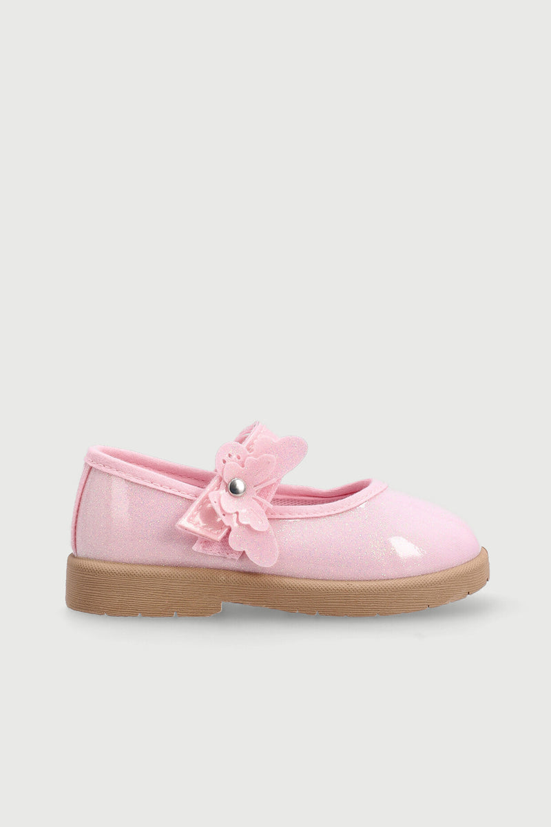 Pre-Girls Glitter Comfort Pump - Pink