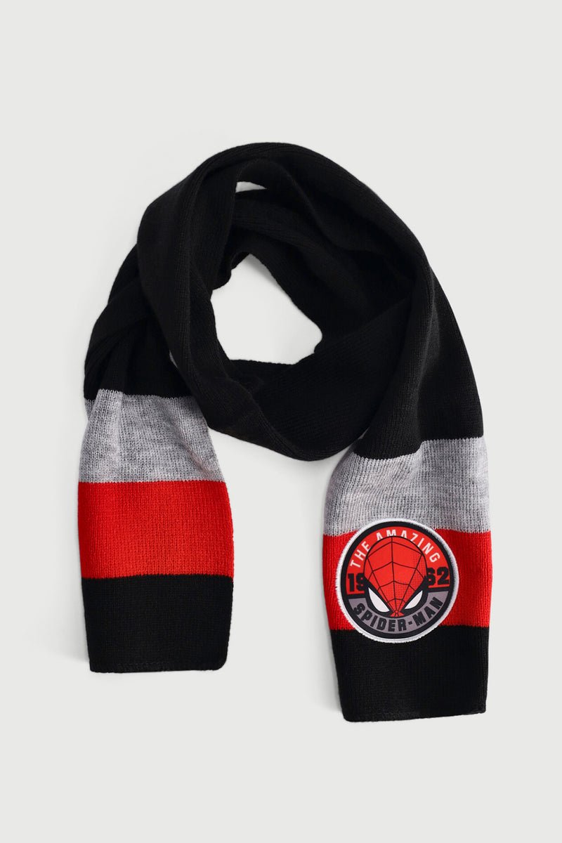Pre-Boys Spiderman Scarf - Red