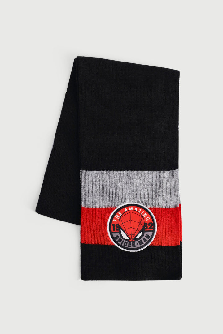 Pre-Boys Spiderman Scarf - Red