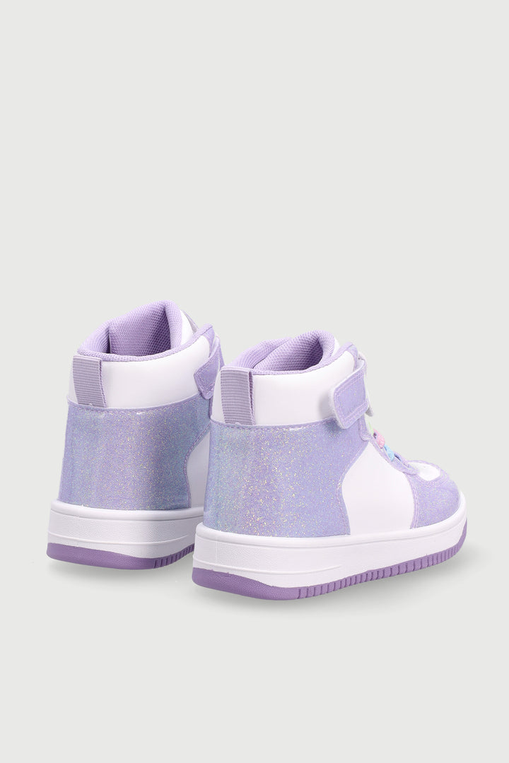 Pre-Girls Unicorn Hitop Sneaker - Lilac