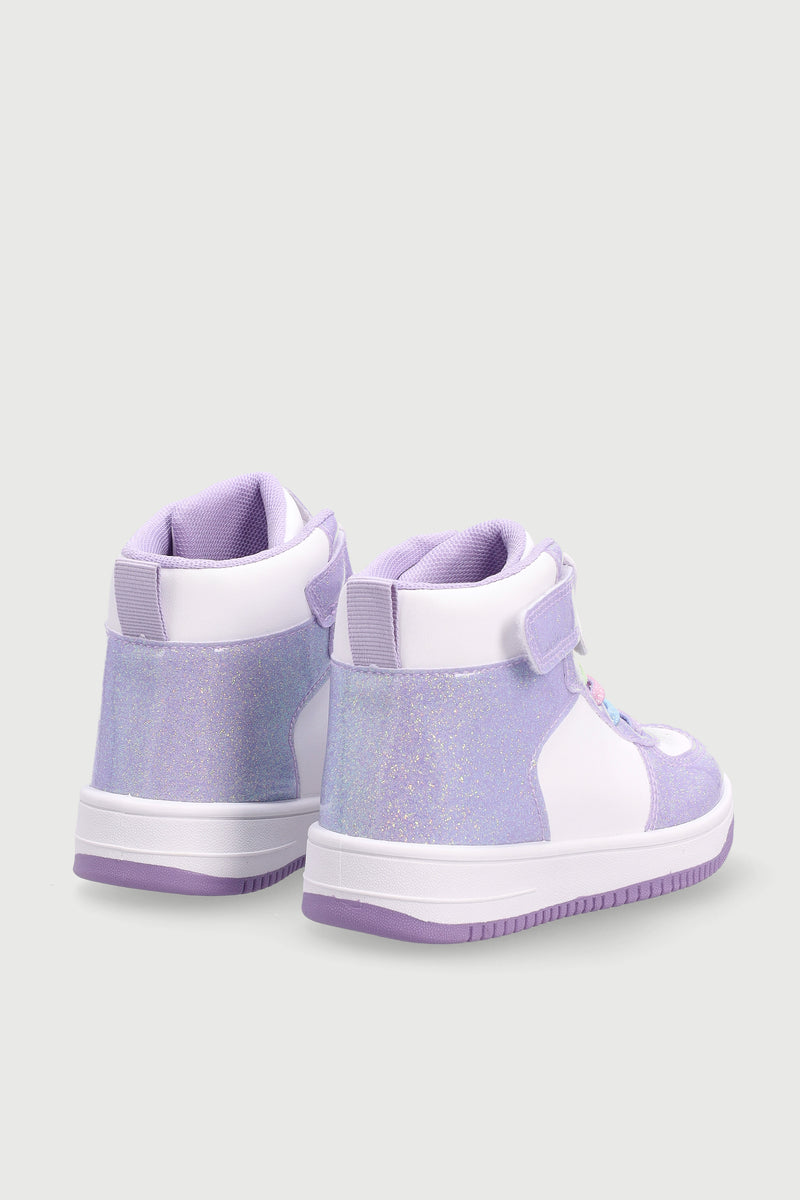 Pre-Girls Unicorn Hitop Sneaker - Lilac