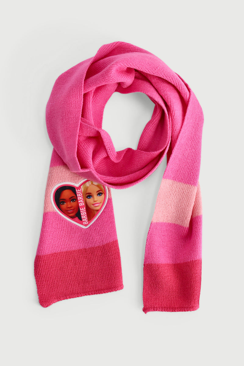 Pre-Girls Barbie Scarf - Pink
