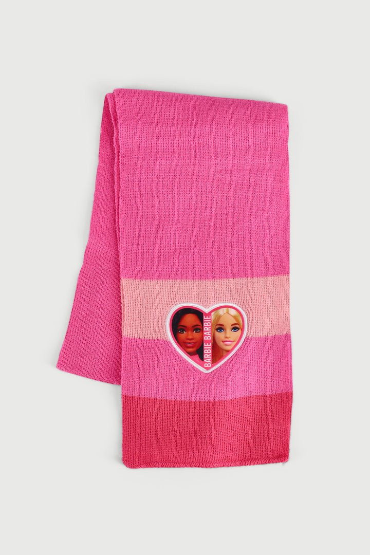 Pre-Girls Barbie Scarf - Pink