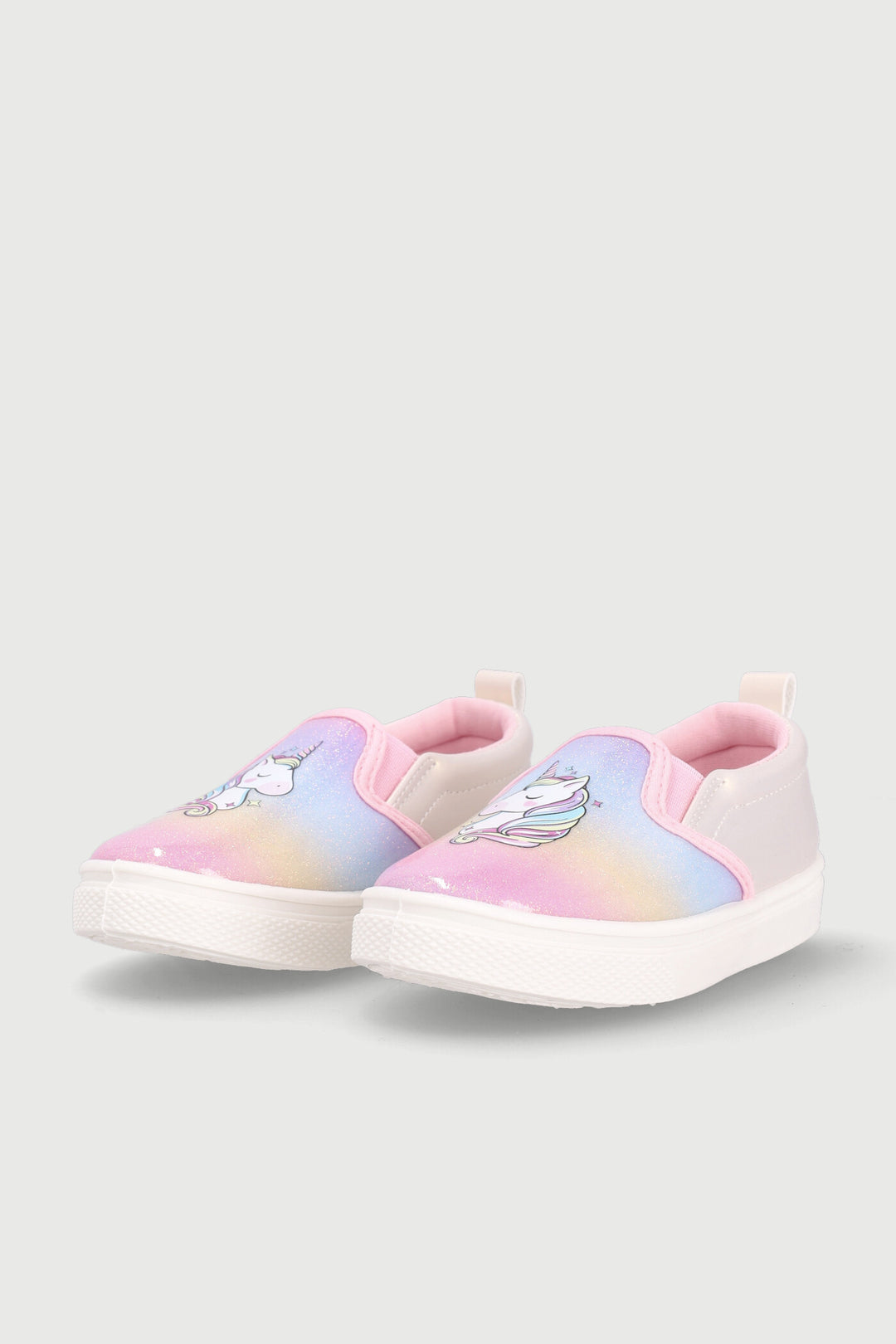 Pre-Girls Unicorn Slip On Sneaker - White
