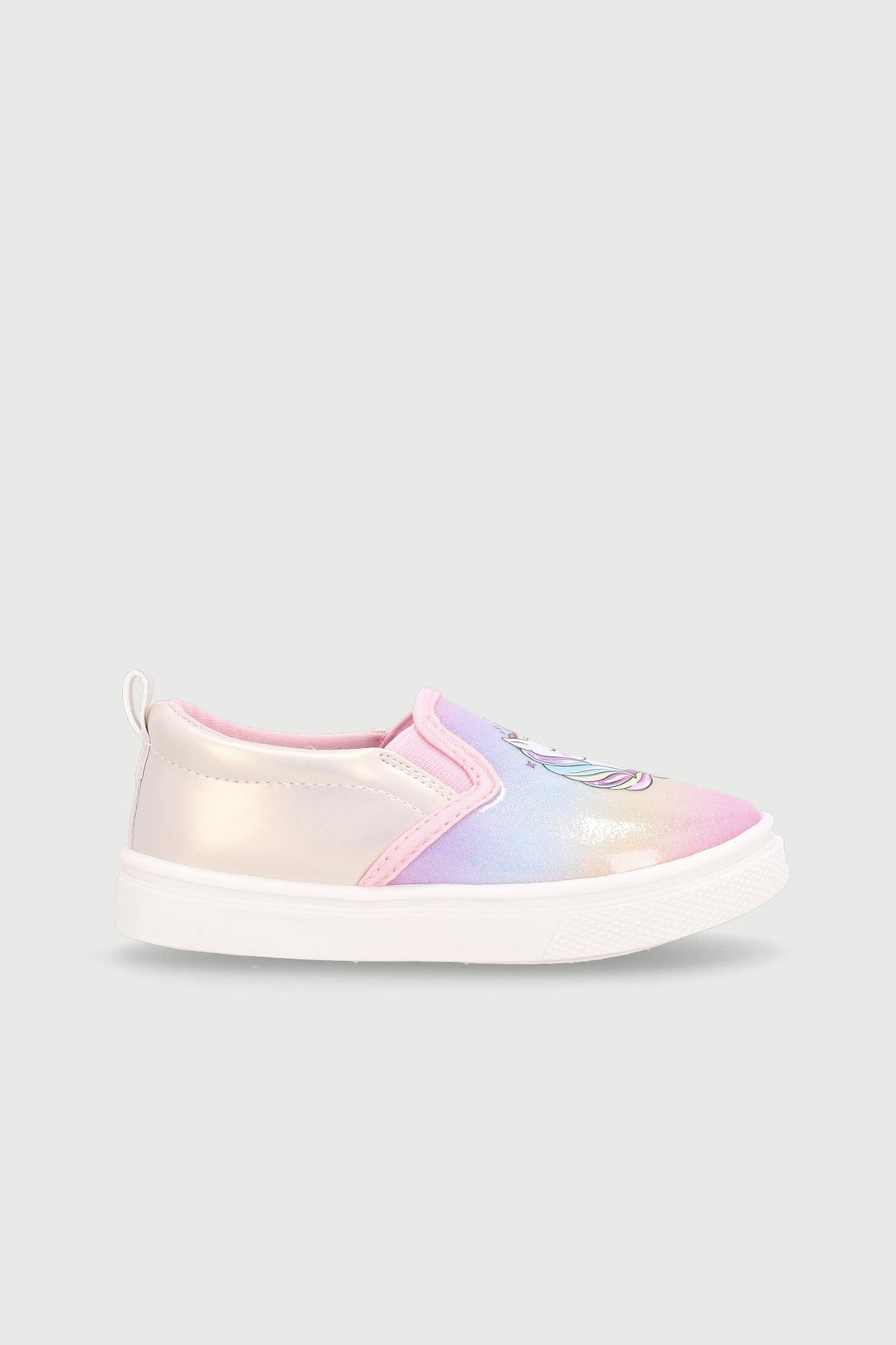 Pre-Girls Unicorn Slip On Sneaker - White