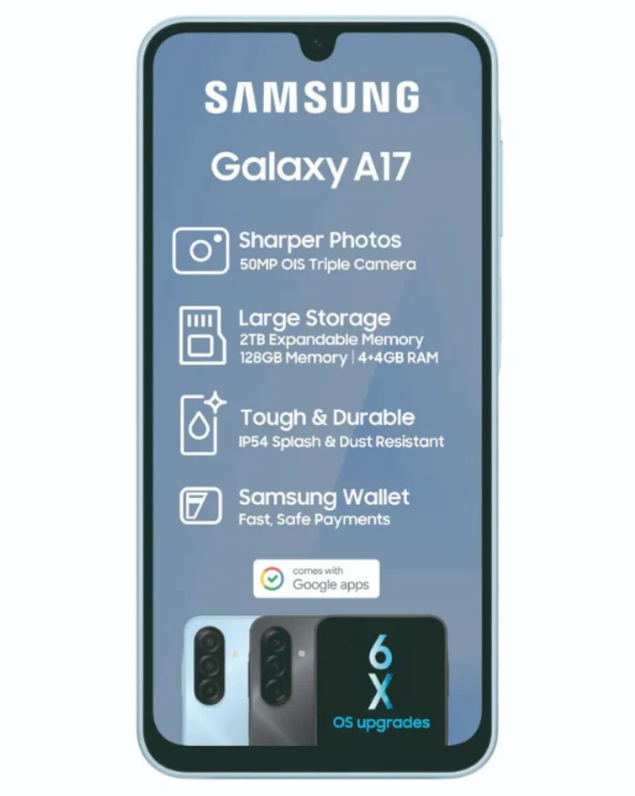 Galaxy A17 Dual Sim Cellphone - Blue