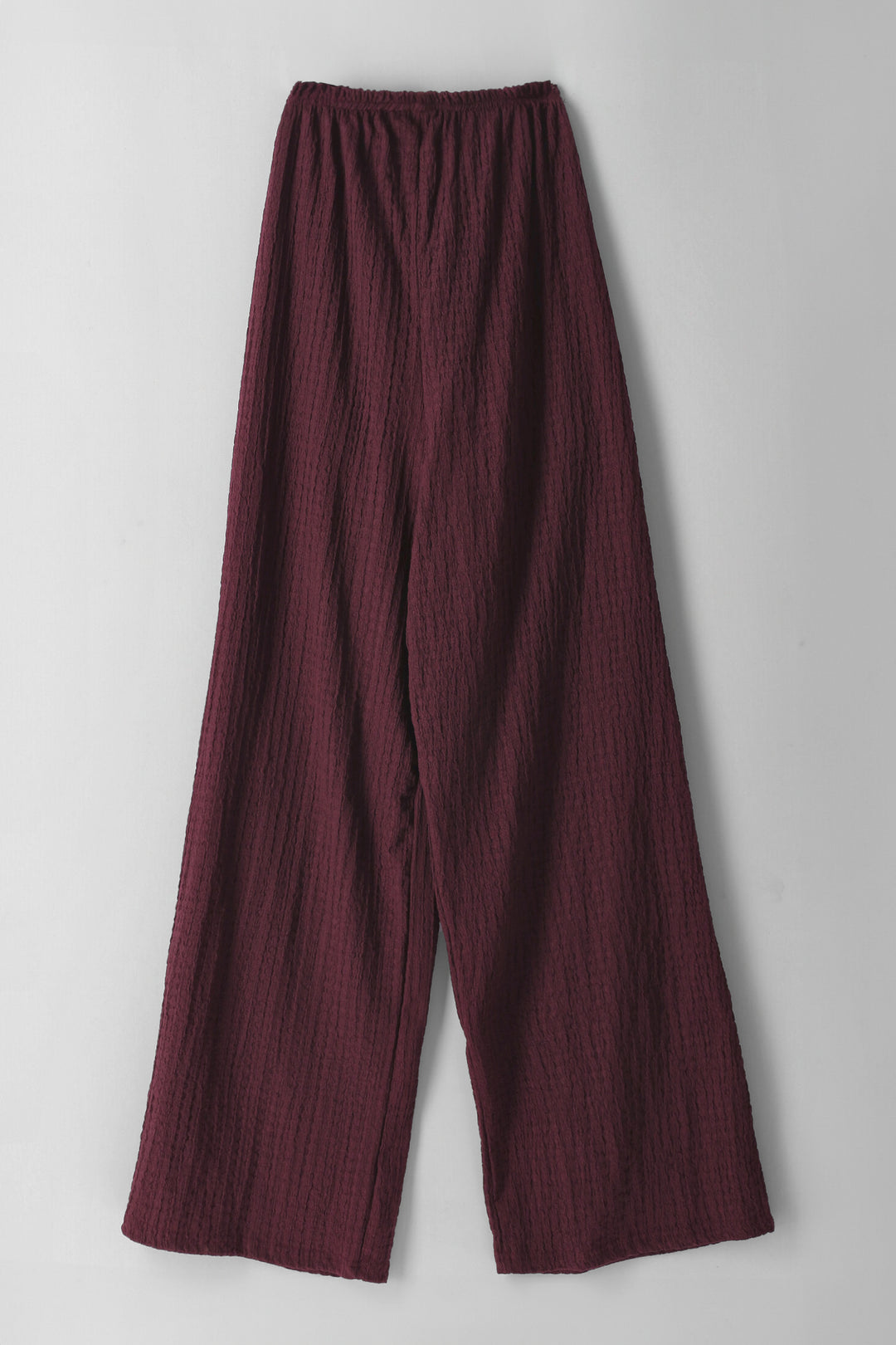 Girls Pull On Drawcord Pants - Burgundy