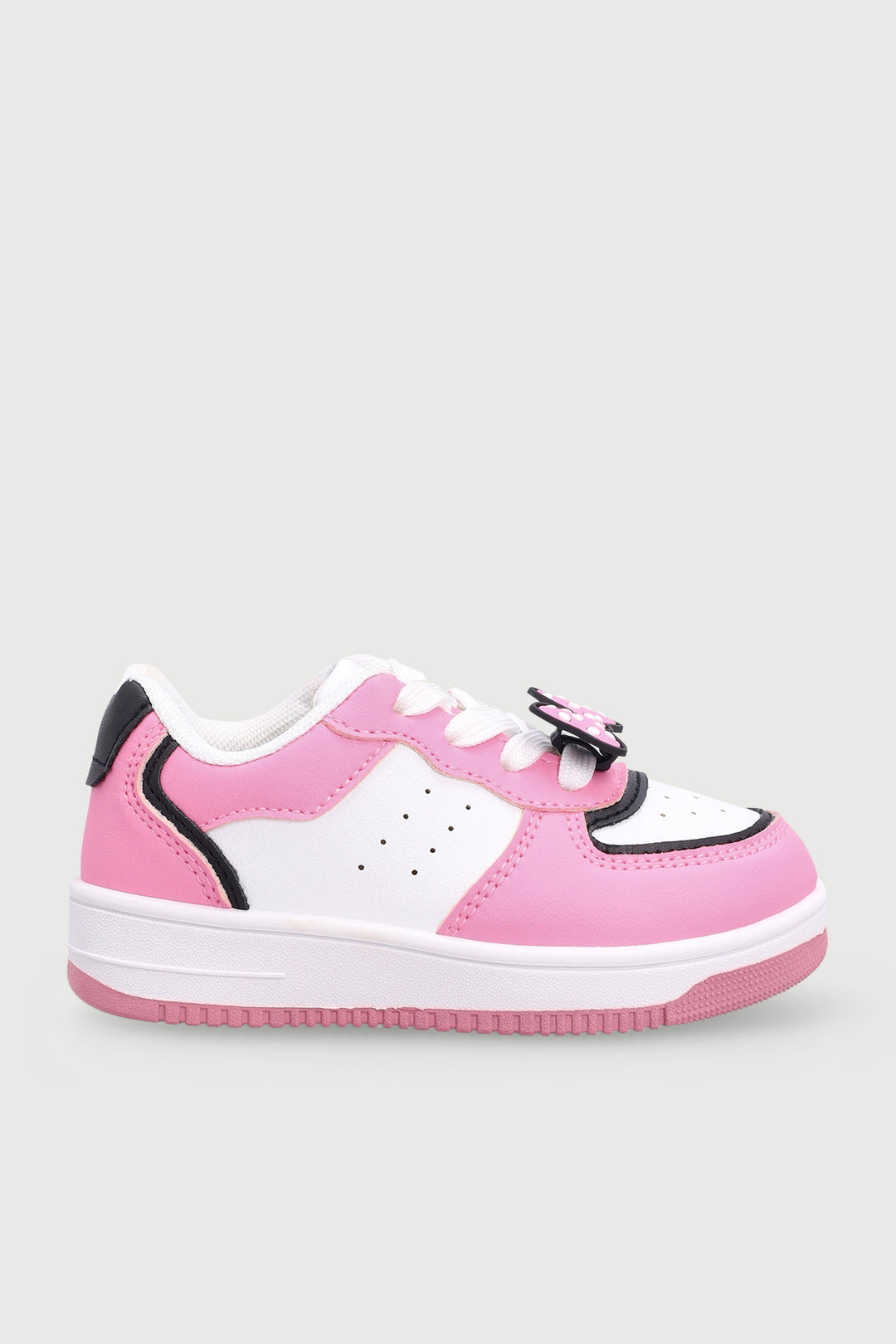 Pre-Girls Court Sneaker - Pink/Black